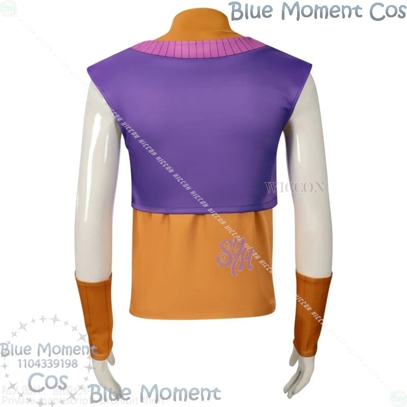 Mystery Saja Boys Cosplay Movie Kpop Demon Anime Suda Pop Stage Uniform Purple Vest Yellow Sleeve Korea Boys Group Halloween Cos