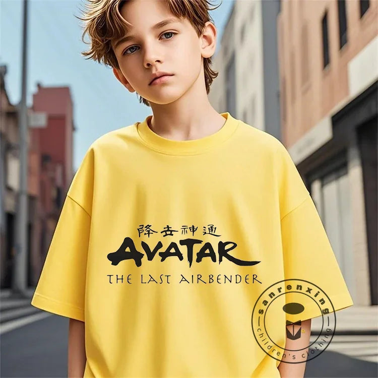 The Avatar 100% Cotton Children's -Shir T Shirt Brands 2025 Kids Spring Clothes Baby Summer Clothes Tops Girls