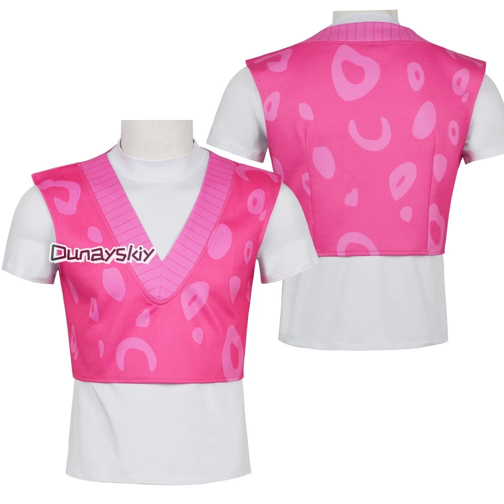 Sajaboys Cosplay Jinu Boy Group Anime Huntrix Movie Kpop Demon Handsome Vest Vampire Goth Punk Long Coat Korea Idol Halloween