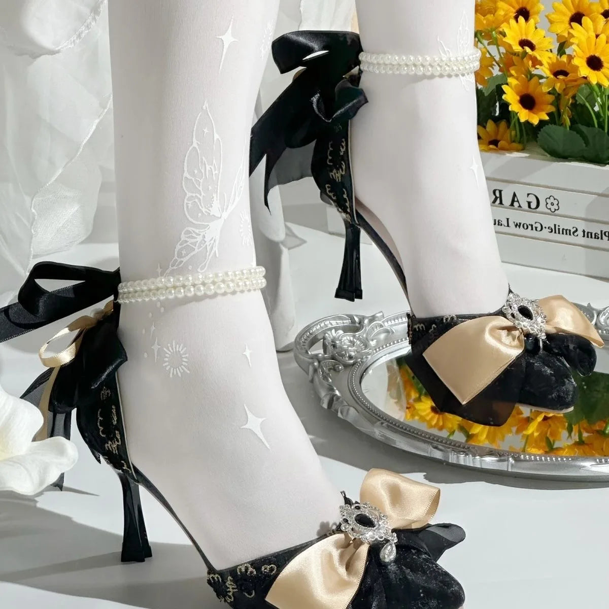 Blue Shoes Woman Black Brown Luxury Evening Heel Lolita Heels Elegant Heels Women Bride Bridal Heels for Women Party Shoes