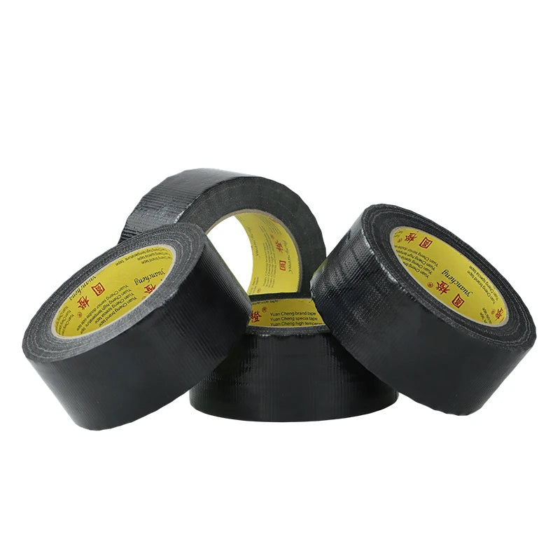 Black Adhesive Fabric Duct Tape Strong, Carpet  Tape Waterproof,White  Tape decorative, 10 Meter Automotive Fabric Tape 1Roll