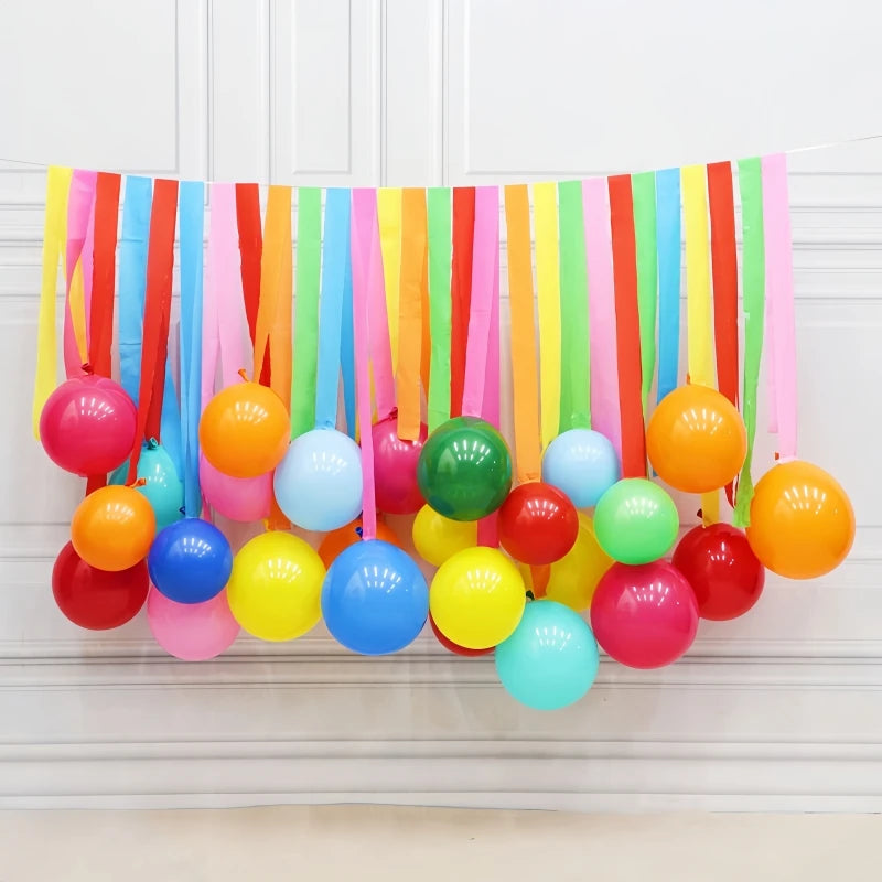 25m/Roll 4.5cm Crepe Paper Streamers Tissue Paper Roll For Flower Crafts Making Birthday Wedding Party Backdrop DIY Decoration