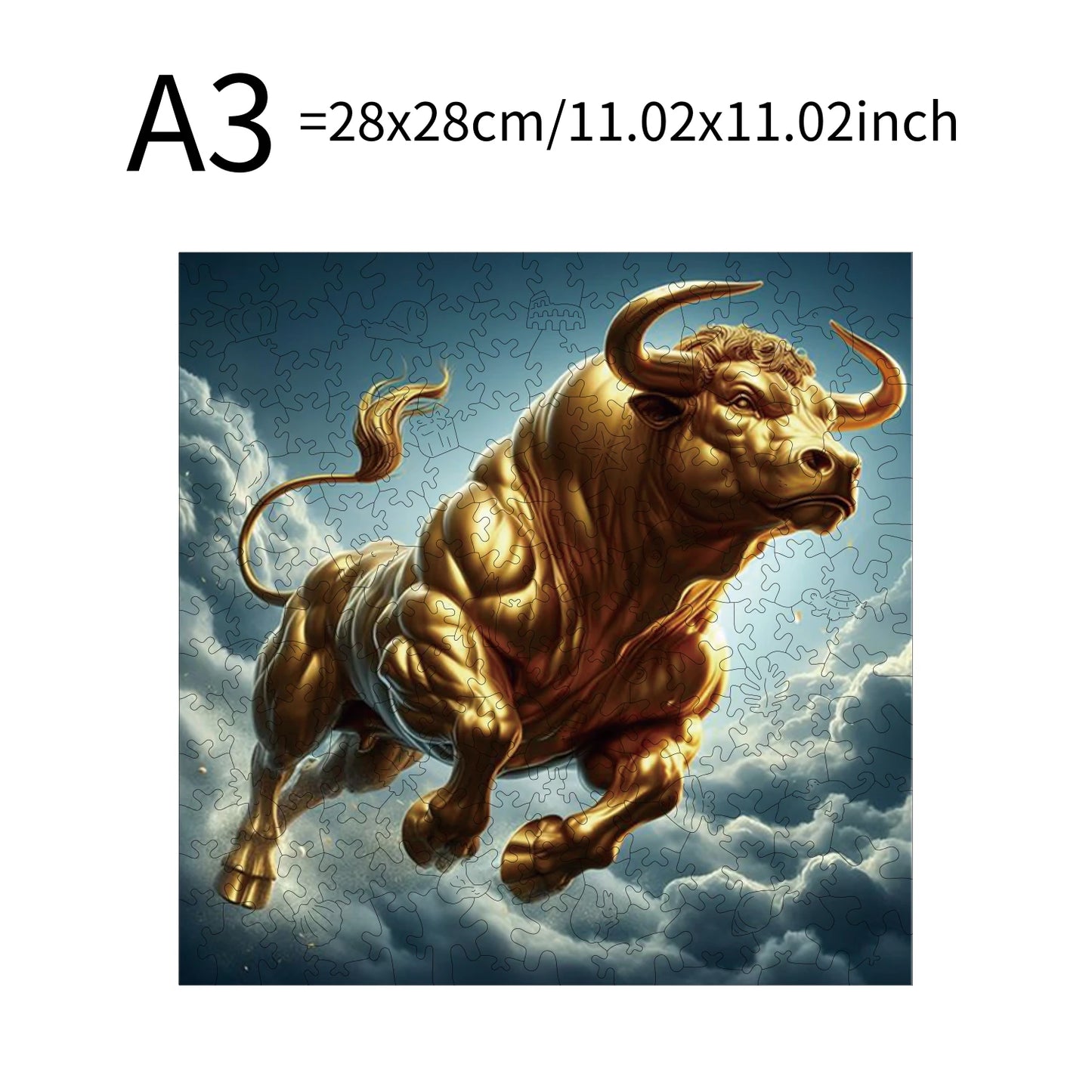 Bull Dragon Eagle Ghost Animal Puzzles High Quality Jigsaw Puzzle Wooden Puzzle Best Christmas Gift