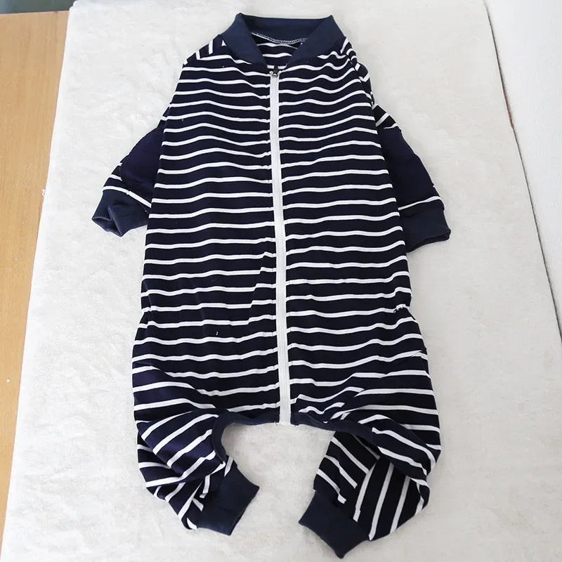 For Big Dog Clothing Jumpsuit Overalls Winter Large Dog Clothes Pajamas Rompers Samoyed Husky Golden Retriever Dog Coat Costumes