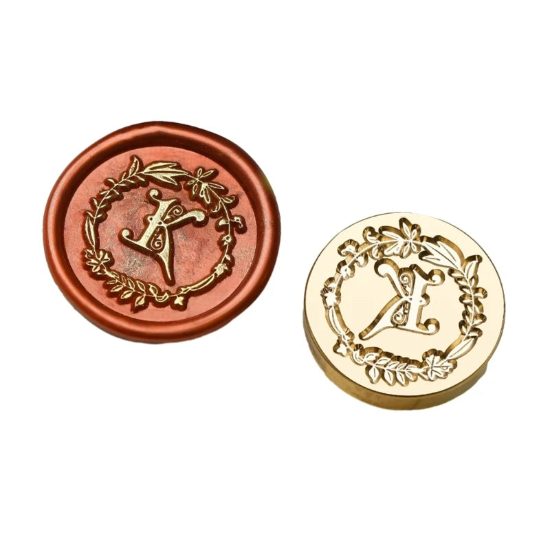 Y1UB Sealing Wax Stamp Letter Series Wax Seal Stamp for Christmas Card Decorations