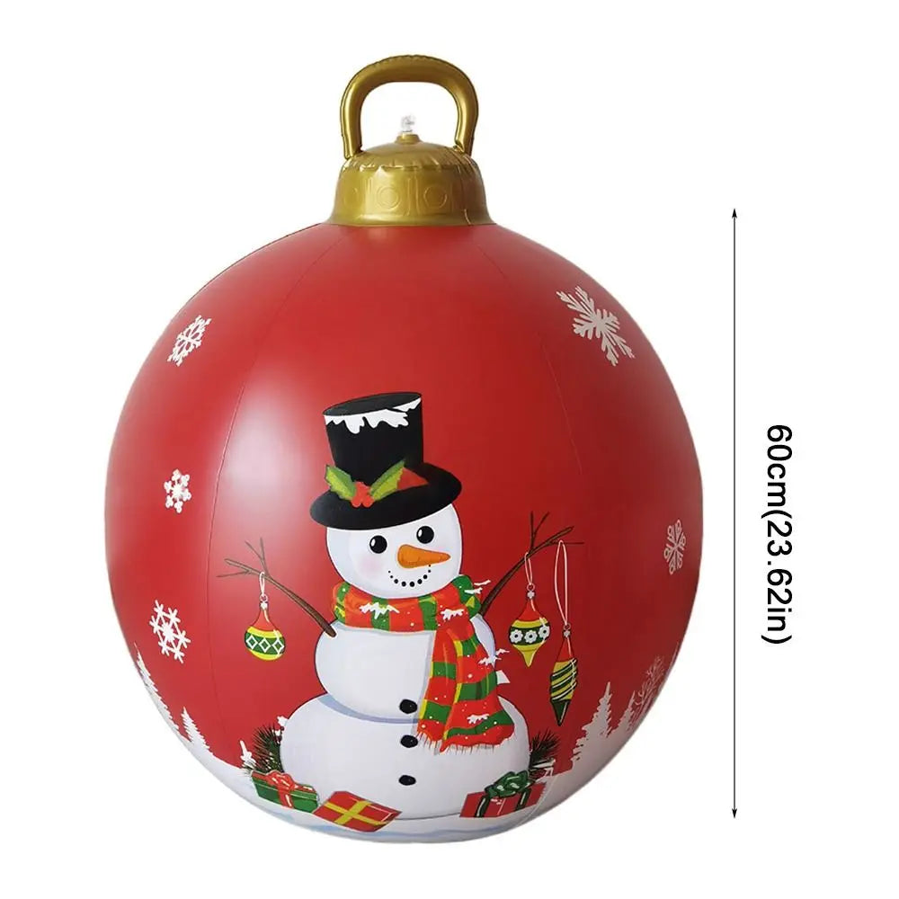 Giant 60cm Gardens Balloon Decoration PVC Christmas Ball DIY Toy Courtyard Balloon Christmas