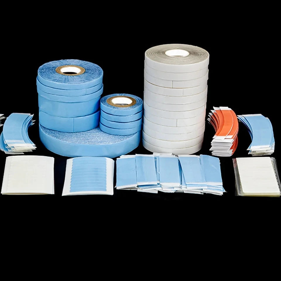 36pcs/pack Double Sided Hair Adhesive Tape Adhesive Blue Hair Clip For Lace Wig Extension Tools Lace Front Tape