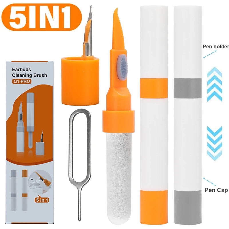 Bluetooth Earphones Cleaner Kit for Airpods Pro 3 2 1 Earbuds Case Cleaning Brush Tools Cleaning Pen for IPhone 16 15 Samsung MI