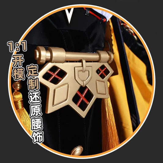 Yixuan Cosplay Game Zenless Zone Zero Cosplay Costume Yixuan Wig Sexy Uniform Yellow Coat Wig Props for Party Play Woman