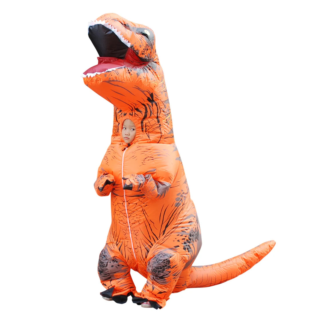 Funny Inflatable Dinosaur Carnival Costume Halloween Christmas New Year Birthday Party Role Playing T-Rex Inflatable Suit Gift
