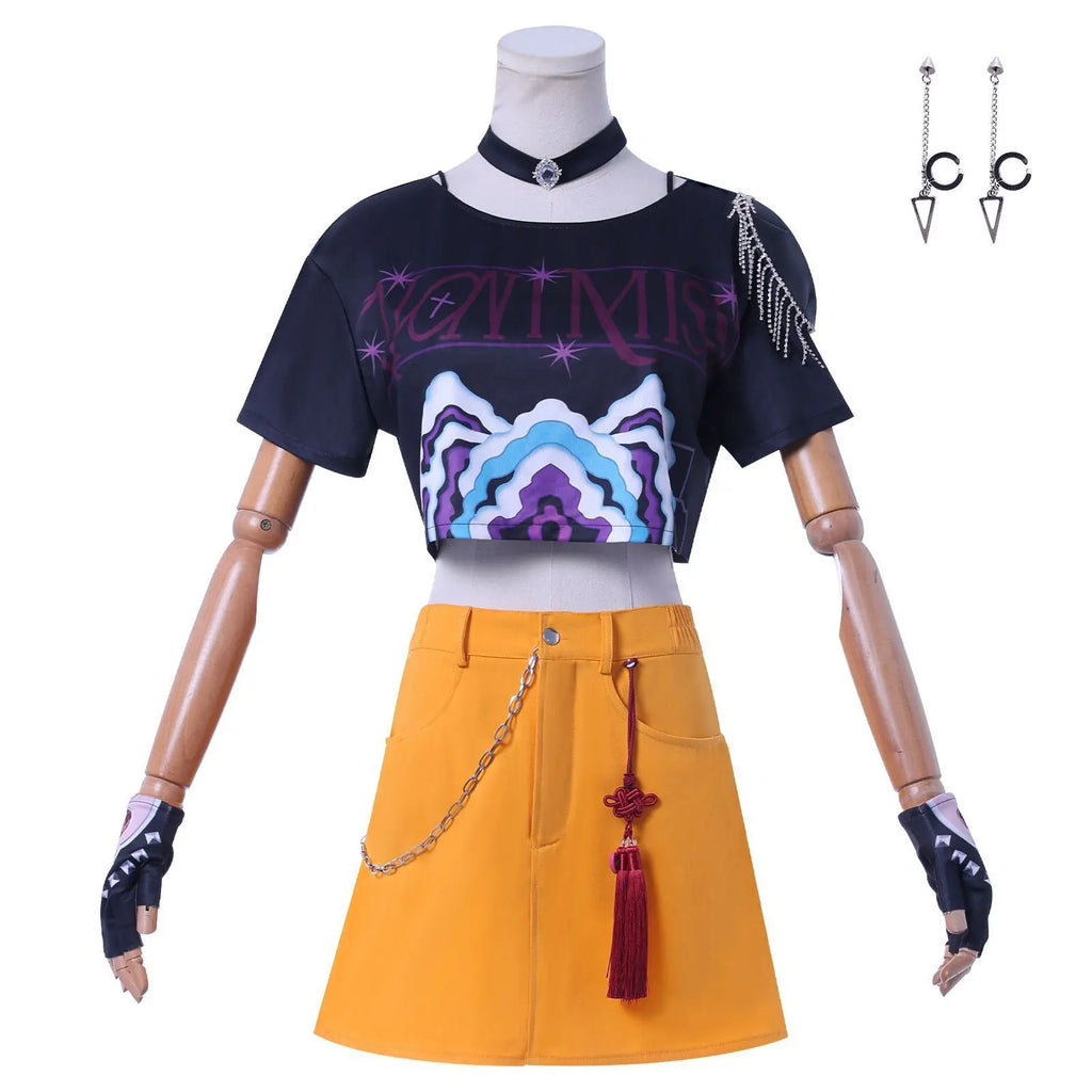 Halloween Cosplay Costume New K-Pop Girl Group Cosplay Costume Lumimira Zoye Cosplay Outfit Girl Game Suit