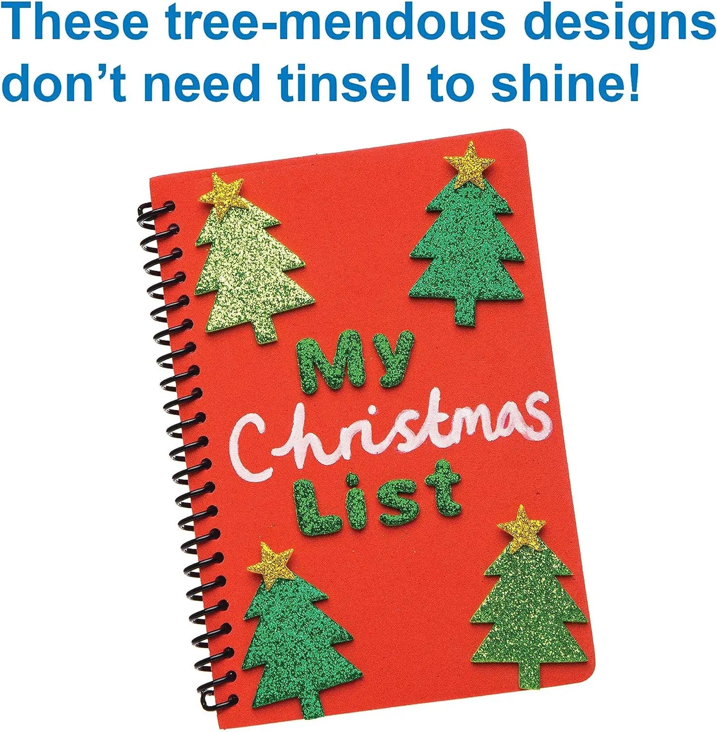 100PCS glitter snowflake christmas tree foam stickers Xmas handwork Kids diy toys Early learning educational toys OEM