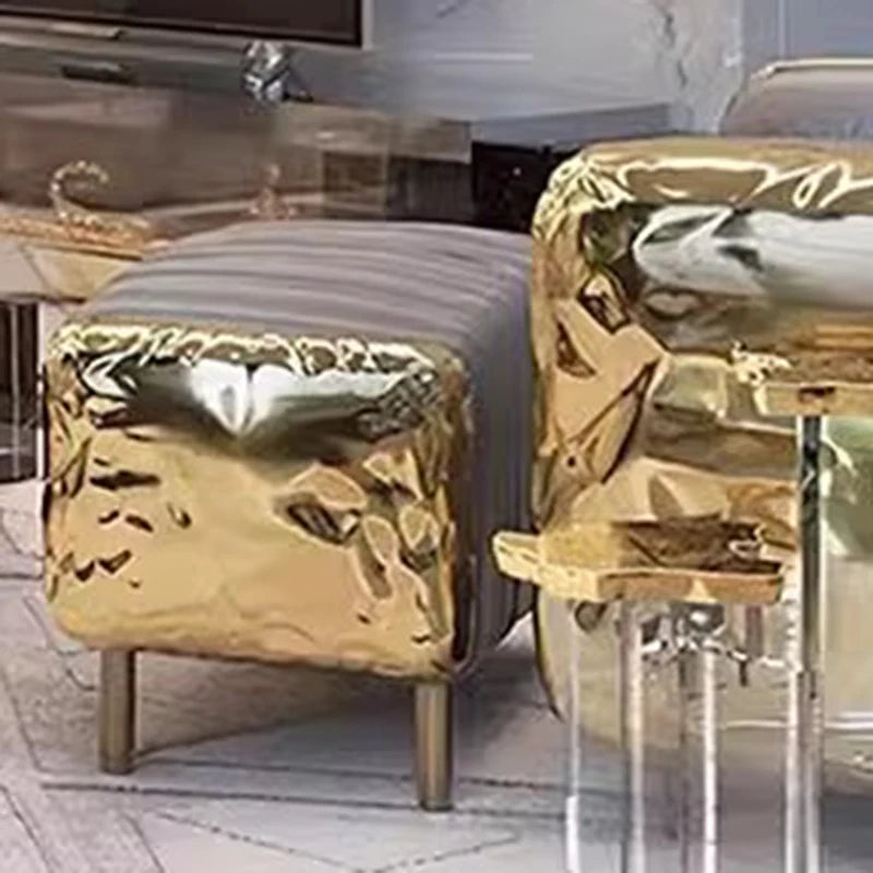 Room Decor Nordic Step Stool Luxury Space Saving Fashion Aesthetic Waiting Modern Foot Stool Unique Tabouret Salon Furniture