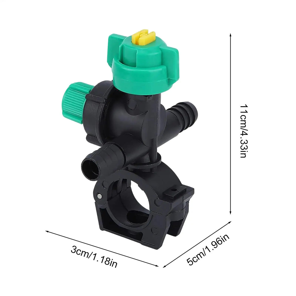 Misting Nozzles 4 Piece Fan Shaped Agricultural Spray Nozzles External Thread Mist Sprayer for Greenhouse Garden Watering Lawn