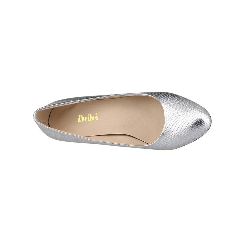 Women Pumps Crocodile Sexy 5cm Low Heel Ponited Toes High Heels Fashion Comfort Office Stilettos Party Dress Red Wedding Shoes