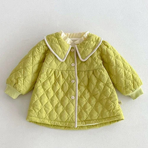 2024 New Winter Children Thick Warm Clothes Toddler Baby Girl Jacket Thicken Warm Cardigan Coat Newborn Baby Girls Thick Coat