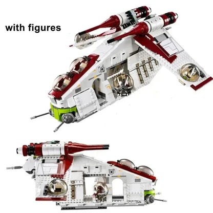 1175pcs Compatible With 05041 Republic Dropship Gunship Building Blocks 75021 Bricks Toys For Children Christmas gift