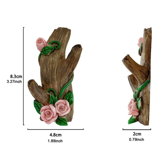 Resin Wall Hook Simulated Tree Branch Home Decor Stable Multipurpose Resin Wall Hanger for Door Living Room Dorm Bag Scarf