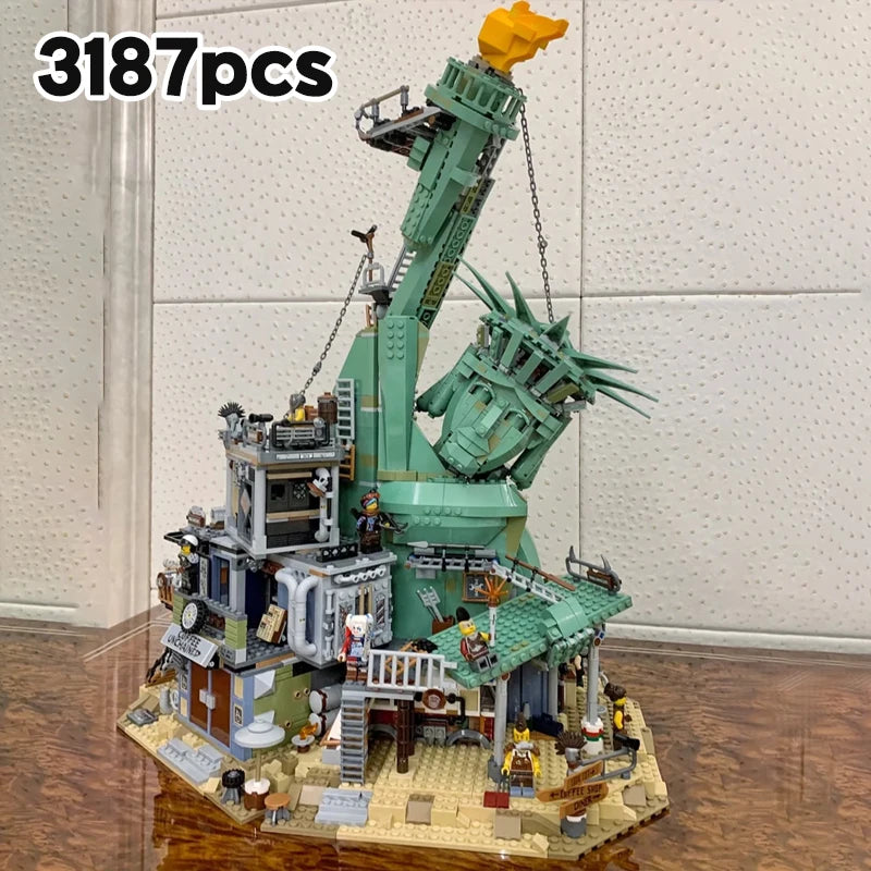 New Product Statue of Liberty Castle Architecture Series Jigsaw Puzzle Building Blocks Adult Difficult Toy Gift Model 3178 Piece