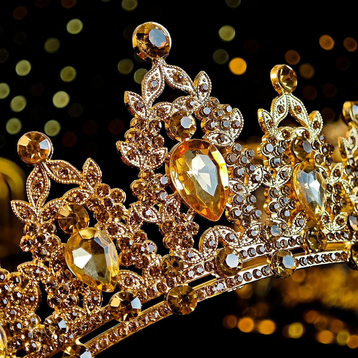 Elegant Crystal Bridal Crown Exquisite European and American Rhinestone Hair Bands Tiara Headpieces Party Jewelry Accessories