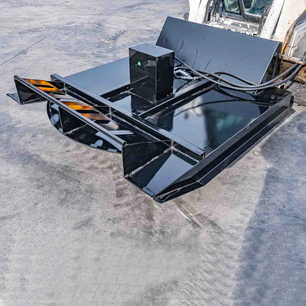 MMS Professional 66" Heavy Duty Skid Steer Brush Cutter Attachment for Large Bobcat Skid Steer Loader Mowing Trimming USA STOCK