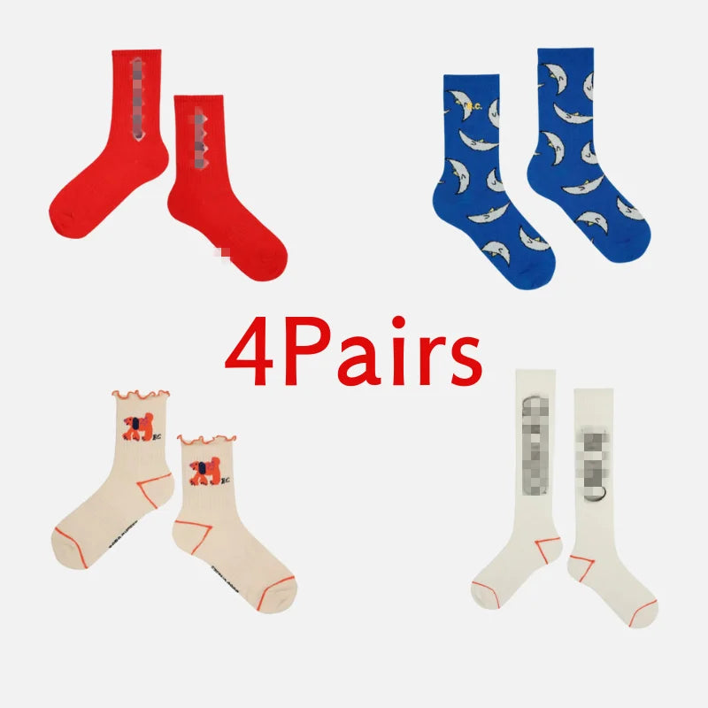 2024 New BC Autumn Girls Leg Warmers New Cute Cartoon Children's Cotton Socks Kid Clothes Baby Boys Sock