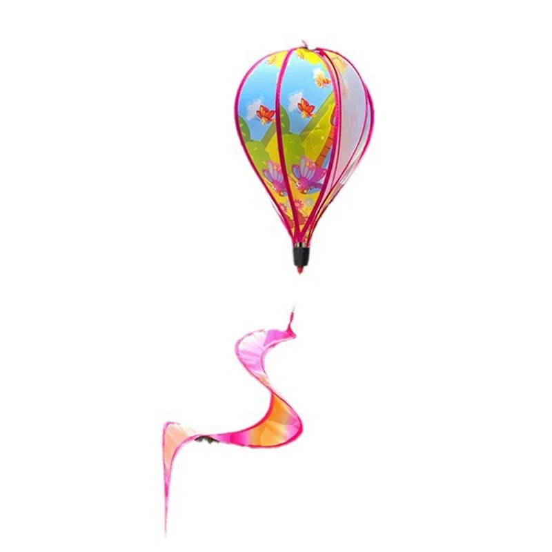 Garden Spring Hot Air Balloon Pendant Rotating Windmill Hanging Decoration-AA98