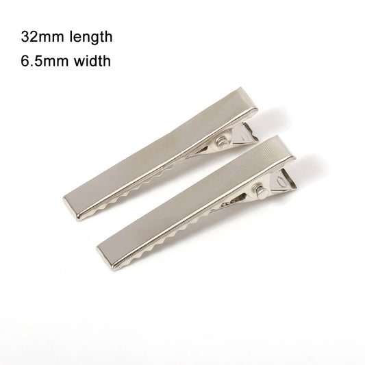 50/20pcs Metal Hair Alligator Clips 20mm/30mm/97mm Hairclips Bases DIY Jewelry Handmade Hair Accessories Components Findings