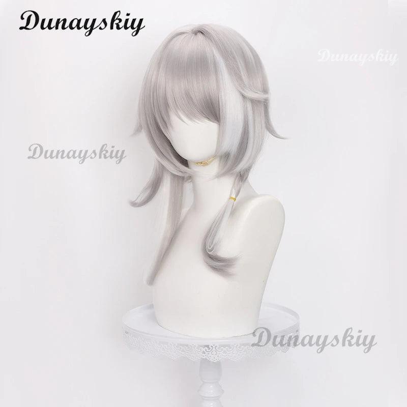 Cipher Cosplay Wig Honkai Star Rail Cifera Gray White Long Hair Amphoreus Halloween Party for Women Girls Carnival Props