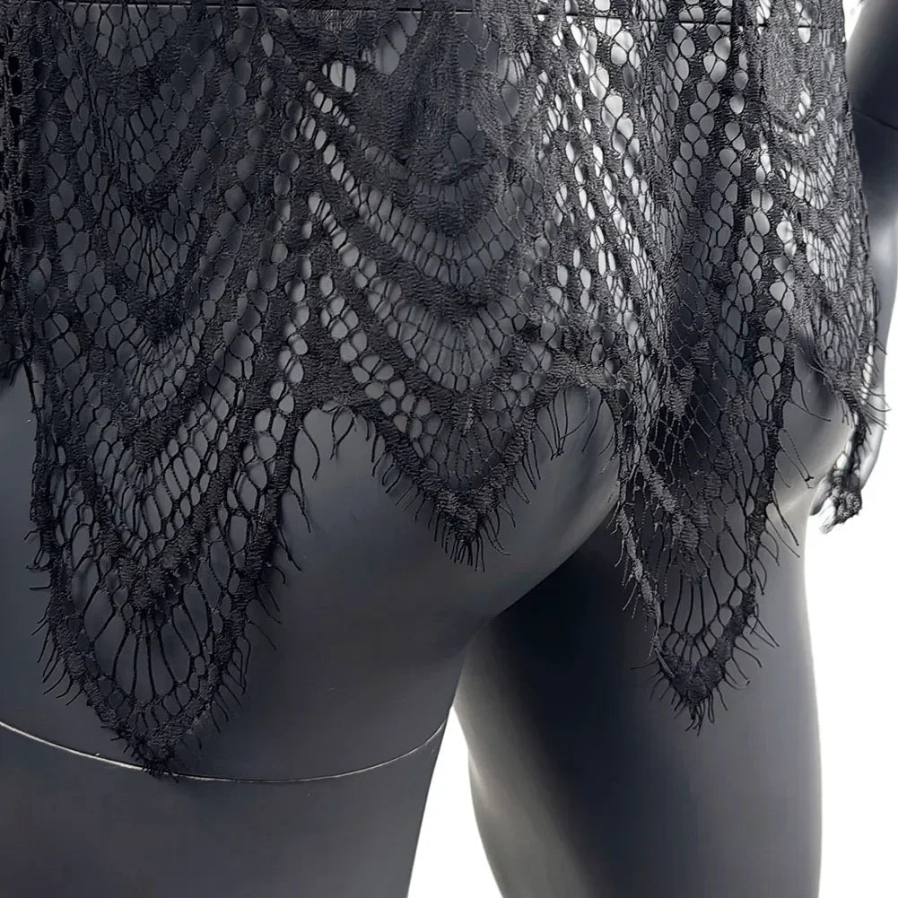 Erotic Nightdresses Sheer Pajamas For Night Use For Sleep Men Sexy Lingerie Pajamas 3 4 Sleeve Nightdresses Nylon Breathable