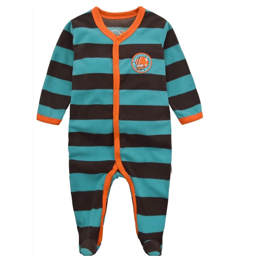 Fleece Baby One-Piece Romper With Footies bodysuits newborn sleepwear girl jumpsuit boy pajamas overalls cotton clothes