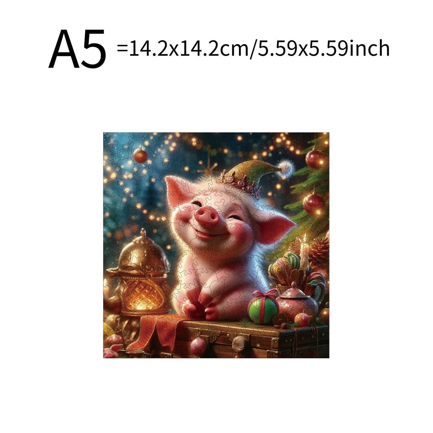 Pig Hippopotamus Animal Puzzles High Quality Jigsaw Puzzle Wooden Puzzle Best Christmas Gift