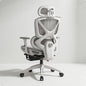 High Back Swivel Chair with Breathable Mesh Padded Armrests Adjustable Headrest Lumbar Support for Modern Work Station