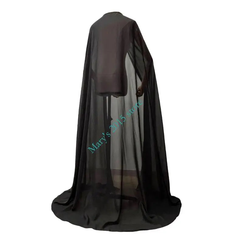 E15F Bridal Wraps Cathedral Length Wedding Cloak Halloween Cosplay Costume for Anime Show Bridal Wedding Capes Shawl