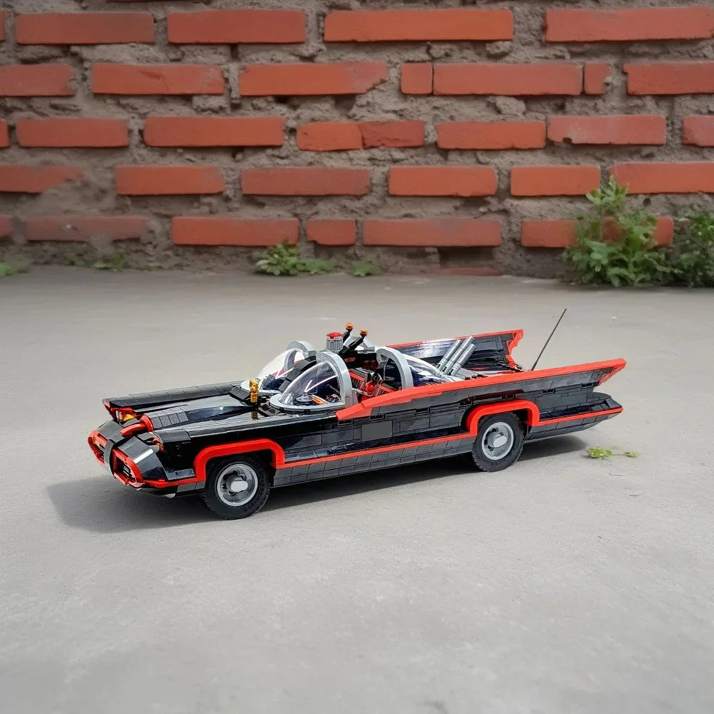 1800PCS Block Technical 1960s Classic TV Bat-Car Speed Collection Vehicle Model Building Blocks Bricks Toys Boys Gift Birthday