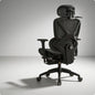 High Back Swivel Chair with Breathable Mesh Padded Armrests Adjustable Headrest Lumbar Support for Modern Work Station