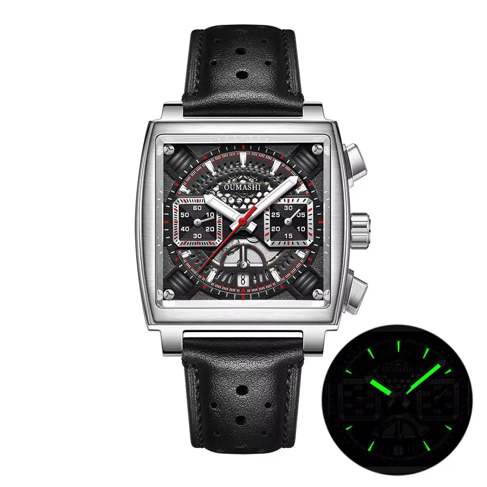 40mm men's watch ETA 7750 automatic multi-function chronograph movement sapphire glass diving mechanical Customized watch