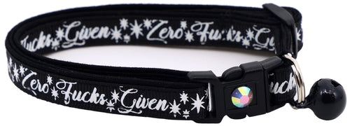 Zero Fucks Given Breakaway Cat Collar