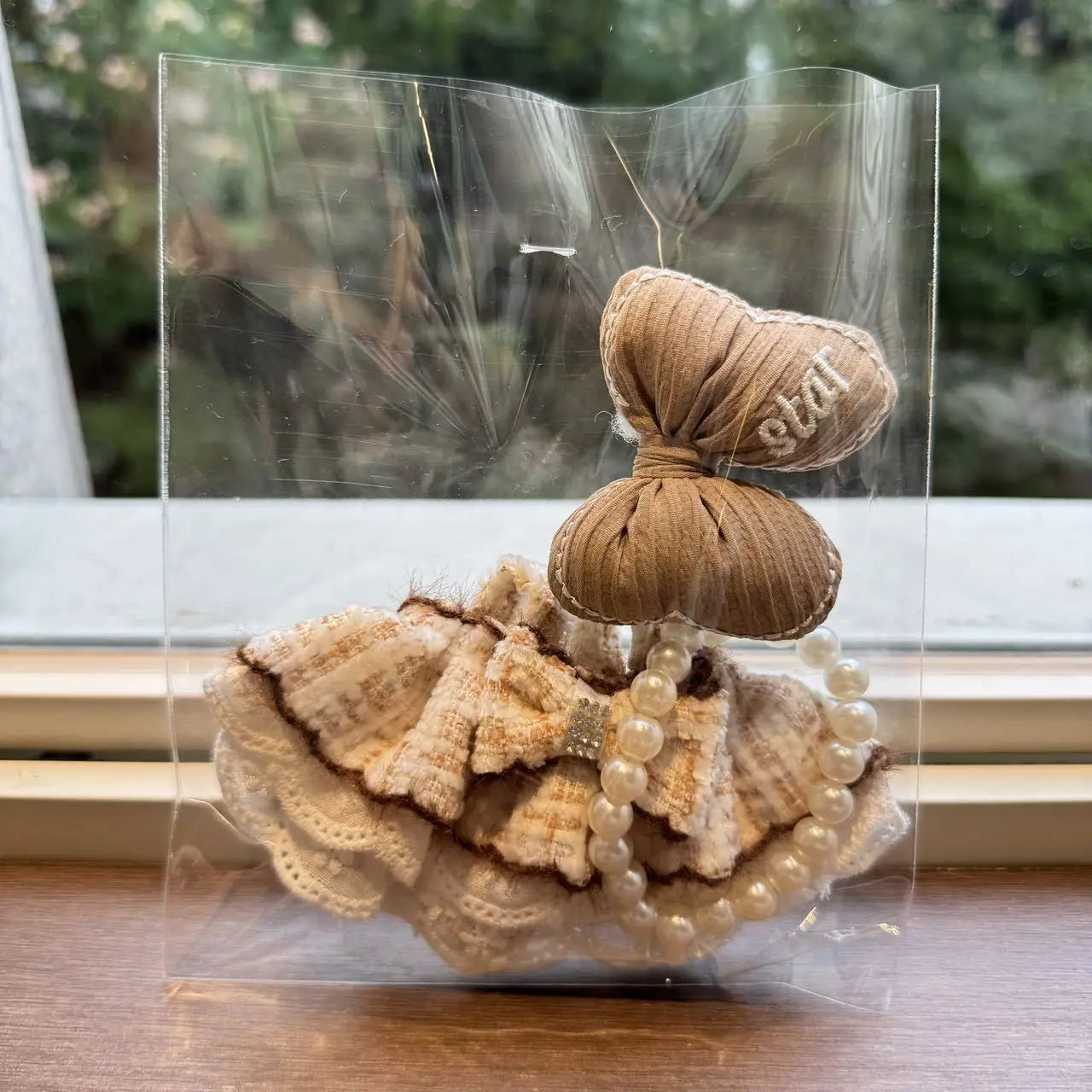 Clothes For Labubu Suspender Pearl Skirt Hair Accessories Set Clothing Accessories Suitable For 15 Cm 17 Cm 1st To 3rd Gen