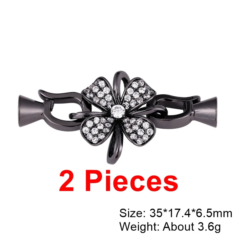 Juya 18K Gold Plated Baroque Pearls Connector Fastener Clasps DIY Jewelry Making Accessories Women Beads Lock Closure Supplies