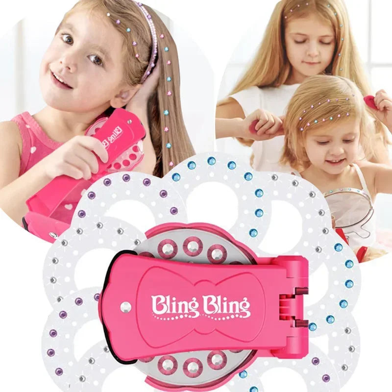 DIY Hair Salon Toys,Electric Magic Automatic Hair Braiding Machine for Girls,Kids Hair Styling tool for Christmas & Birthday