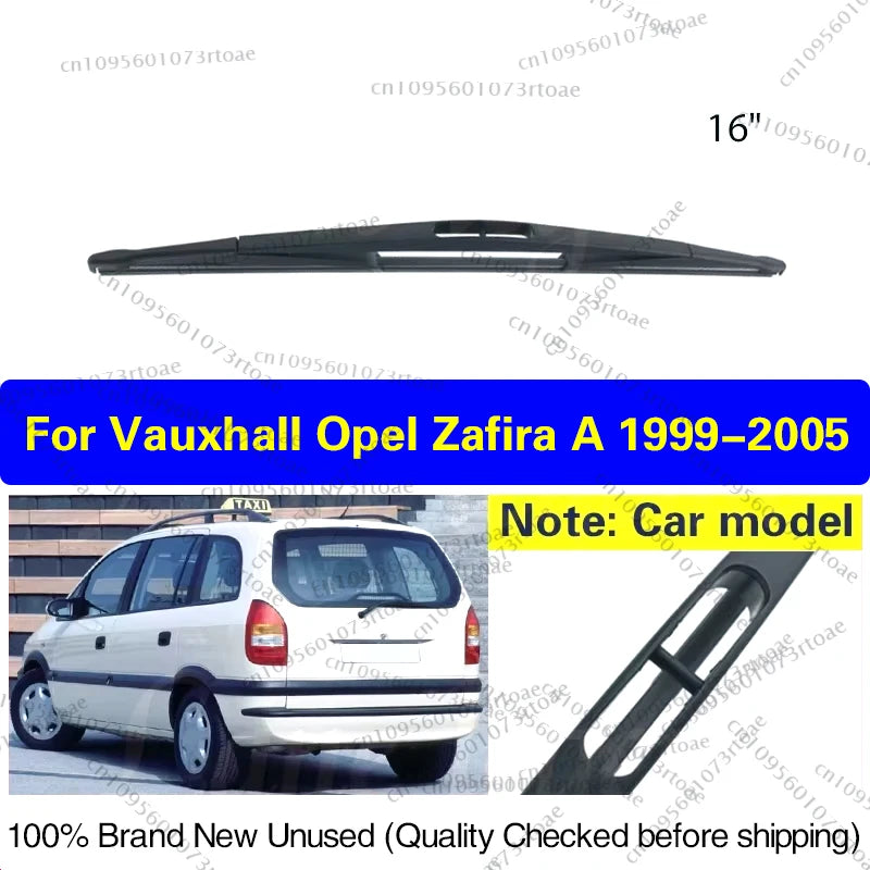 Car Wiper 16" Rear Wiper Blade For Vauxhall Opel Zafira A 1999 - 2005 Windshield Windscreen Tailgate Window Car Rain Brush