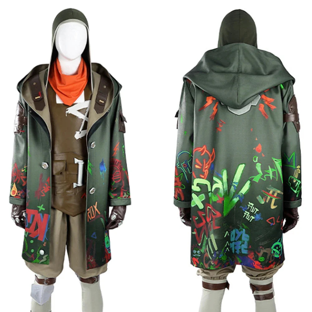 CosplayDisguise Arcane Ekko Cosplay Clothing 2024 Game LoL TV 2 Costume Adult Men Roleplay Male Role Play Fancy Dress Up Party C