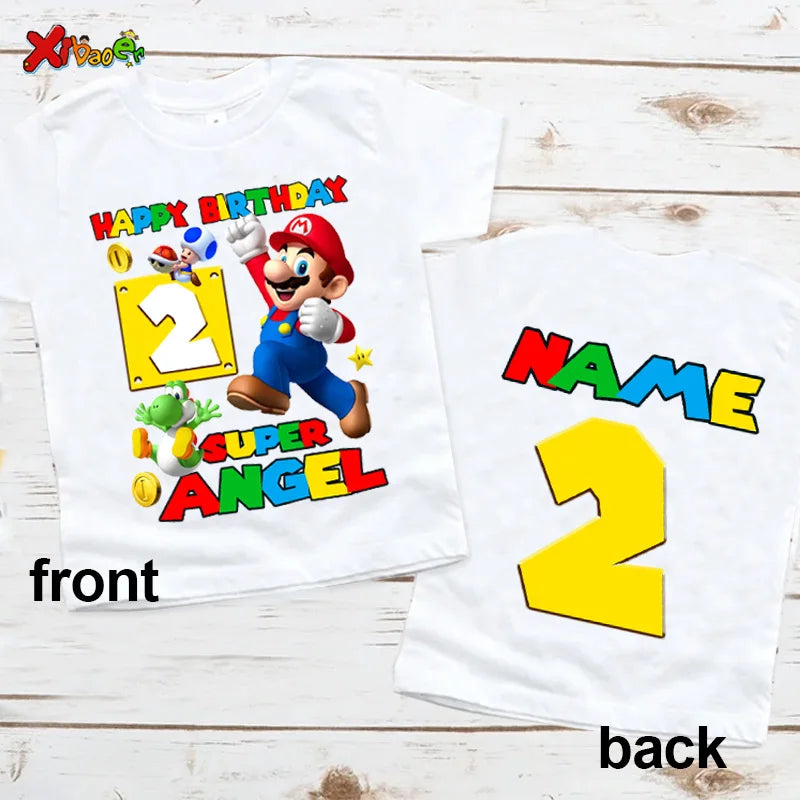 6th Birthday Boy Shirt Matching Outfits T Shirts Party Kids Shirts Baby Boy Clothes Shirts 7th Birthday Custom Name T Shirt Top