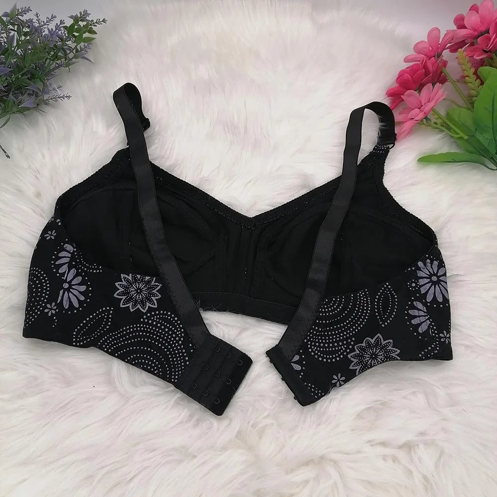 Large Size 44D-54F Sexy Bra for Women DEMI push up Ladies Underwear Wireless Lingerie Brassiere Comfortable Cotton Bralette C30