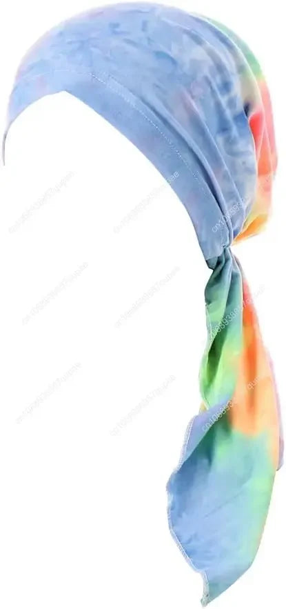 Pre-Tied Bandana Turban Hat Chemo Cancer Headscarf Headwraps Headwear for Women Hair Cover Hat