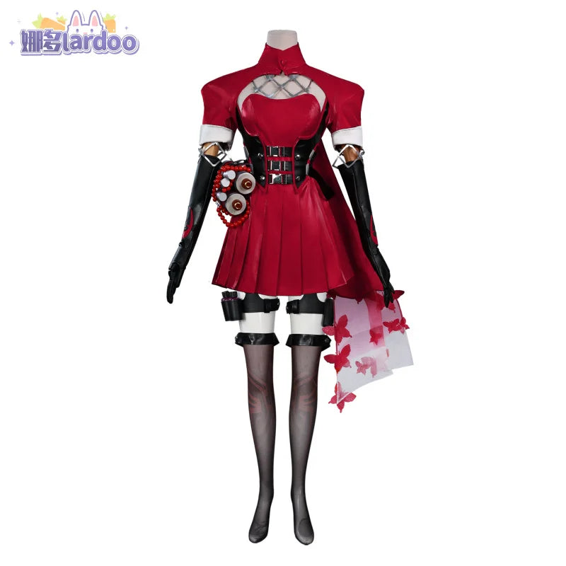Psylocke Cosplay Costume Spirit Butterfly Red Ghost Hunter Uniform Halloween Carnival Party Christmas Play Role Clothes Clothing