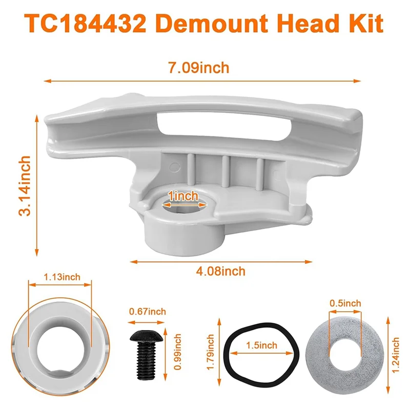M11K-TC184432 Nylon Mount Tire Changer Demount Head Kit For Low Profile Tires- Compatible With Coats Duck Head Design