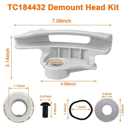 M11K-TC184432 Nylon Mount Tire Changer Demount Head Kit For Low Profile Tires- Compatible With Coats Duck Head Design