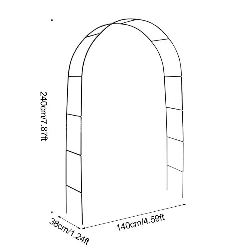 Wedding Arch Balloon Stand Garden Gazebo Shaped Vine Rack Metal Flower Rack Arch Plant Climbing Rack Birthday Party Decorations